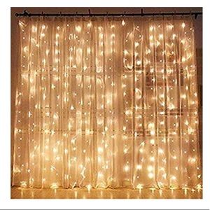 Warm white curtain lights